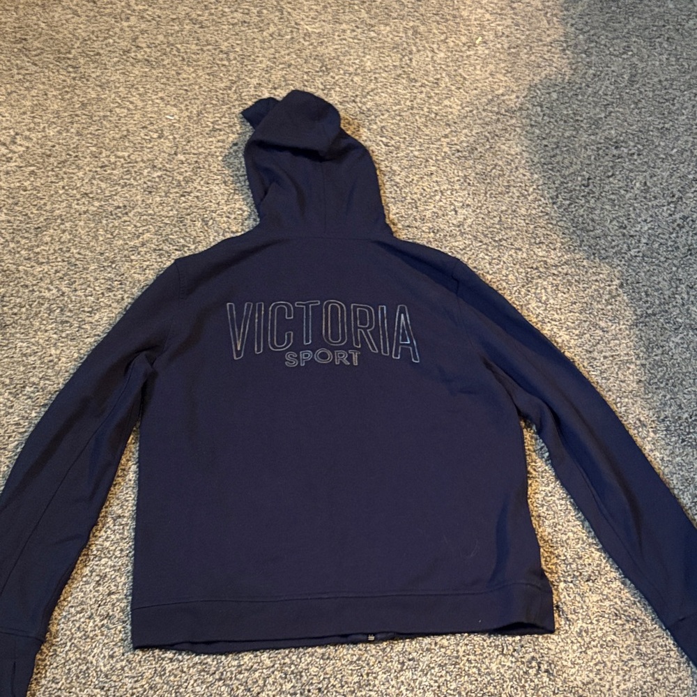 Victoria's Secret Dark Blue Zip-Up Hoodie